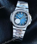 GR Factory Patek Philippe Nautilus 40mm Cal.324 S C Movement Blue Face Watch